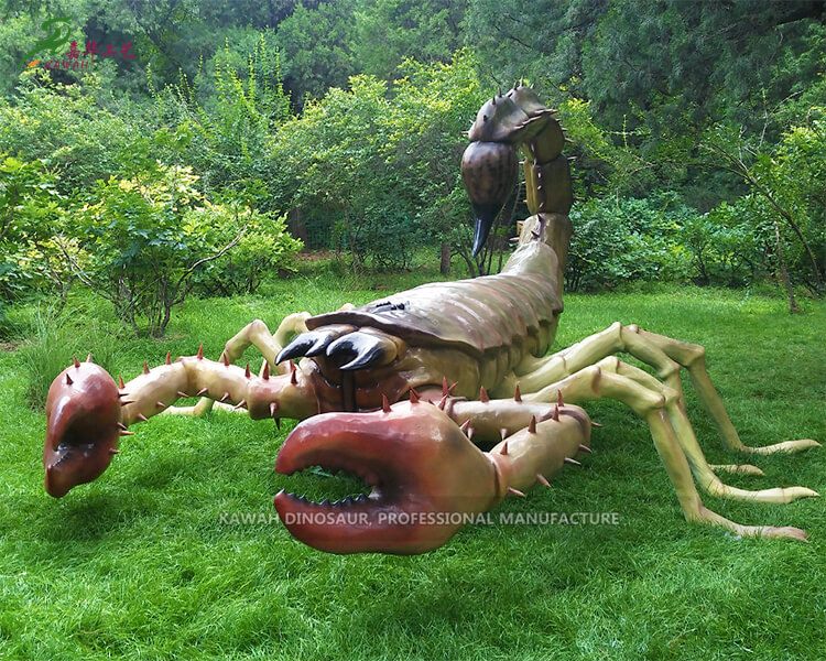 自然公園人造巨型昆蟲蝎子模型